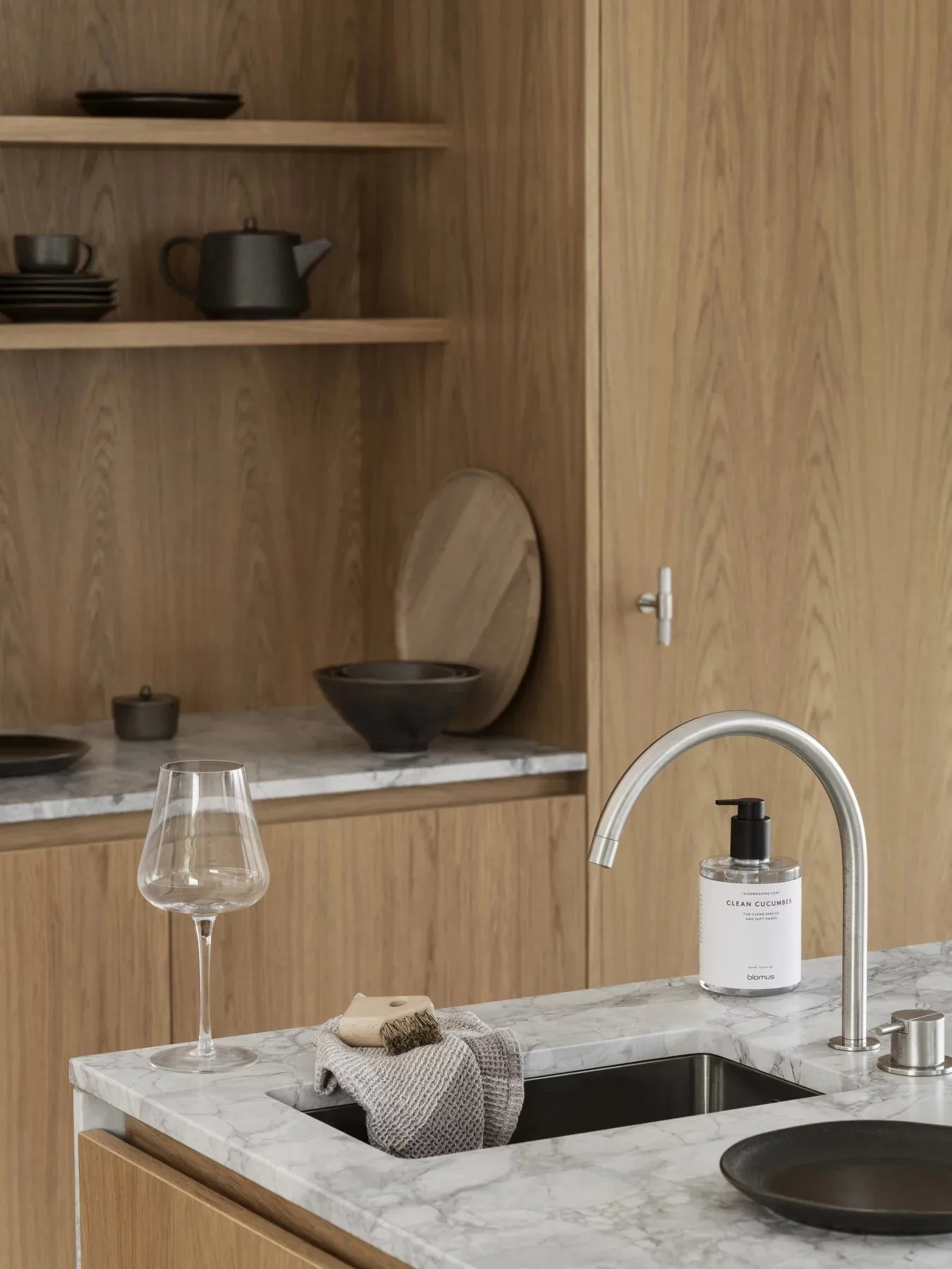 Cepillo de cocina Aves 4 piezas, Natur blomus