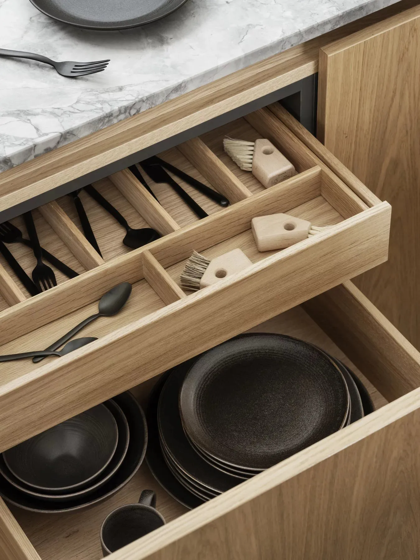 Cepillo de cocina Aves 4 piezas, Natur blomus