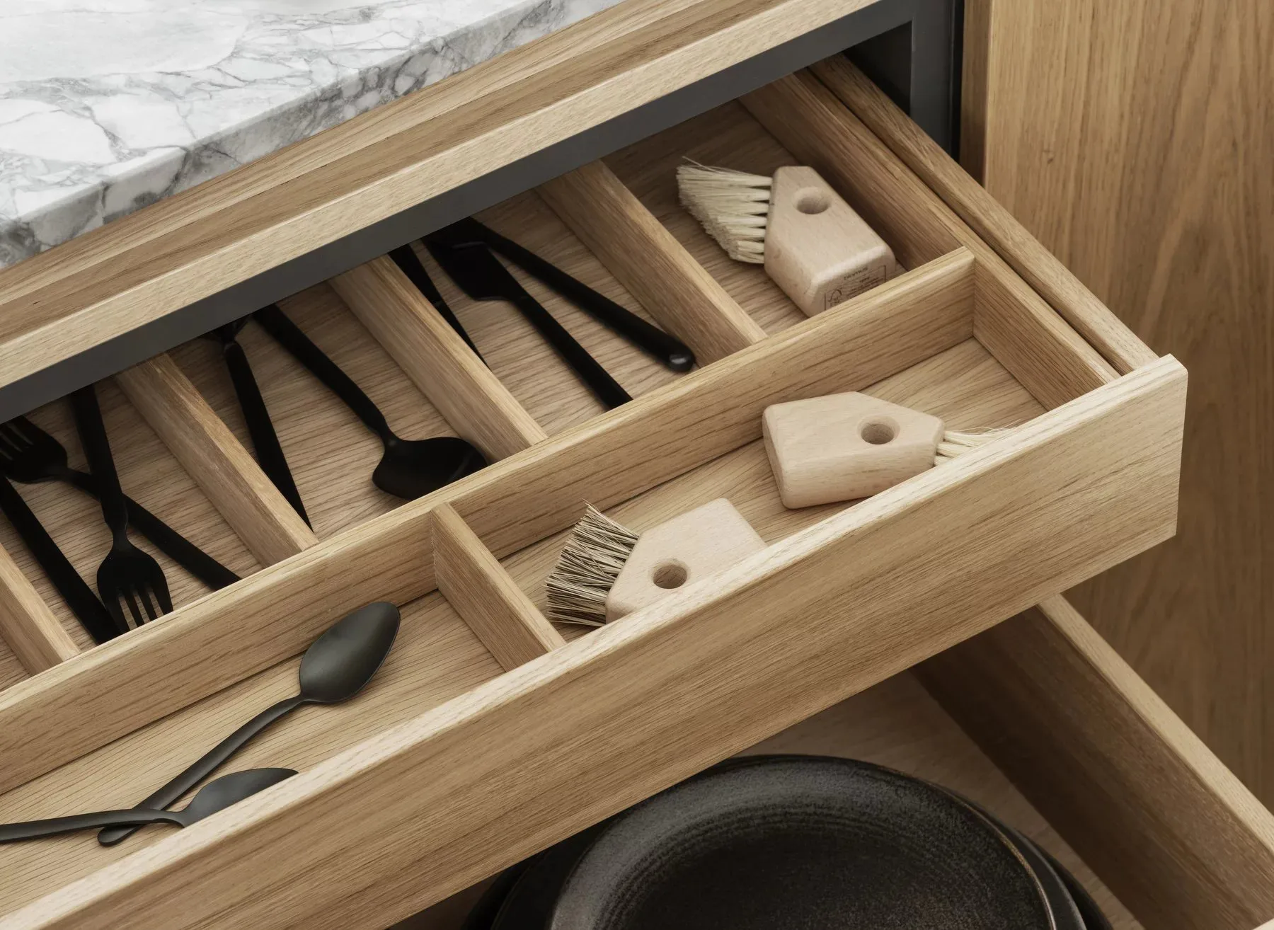 Cepillo de cocina Aves 4 piezas, Natur blomus