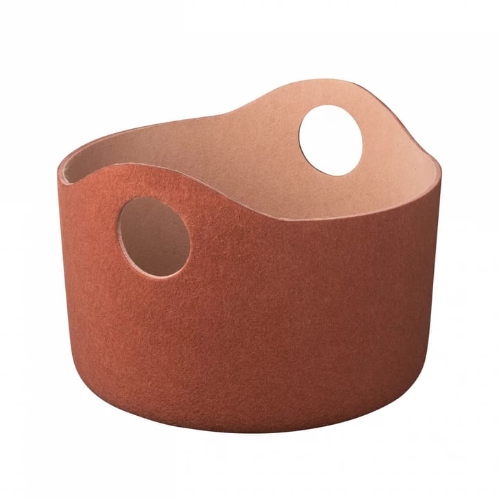 Cesta de almacenaje Tiggy fieltro S Ø42,5 cm - Rustic brown-tan - Blomus