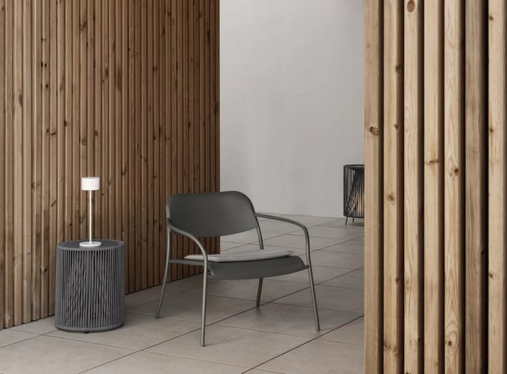 Cojín de asiento para sillón YUA, Melange grey blomus
