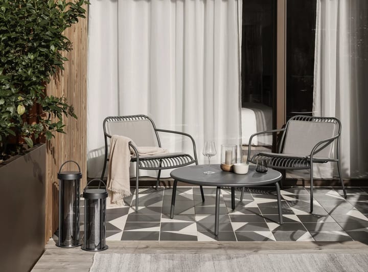 Cojín para silla YUA y silla con reposabrazos YUA, Melange grey blomus