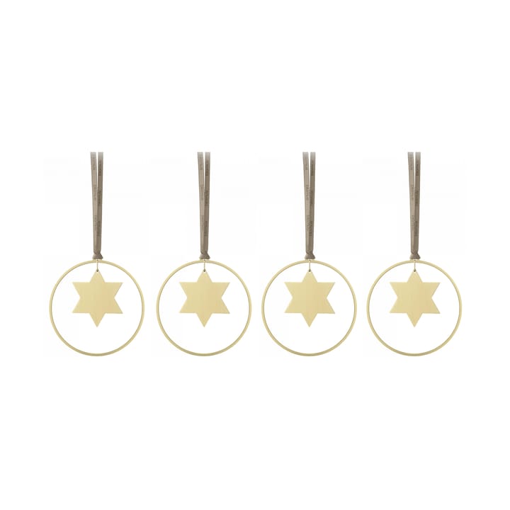 Colgante de navidad KITAI 8,5 cm 4 unidades - Stars - Blomus