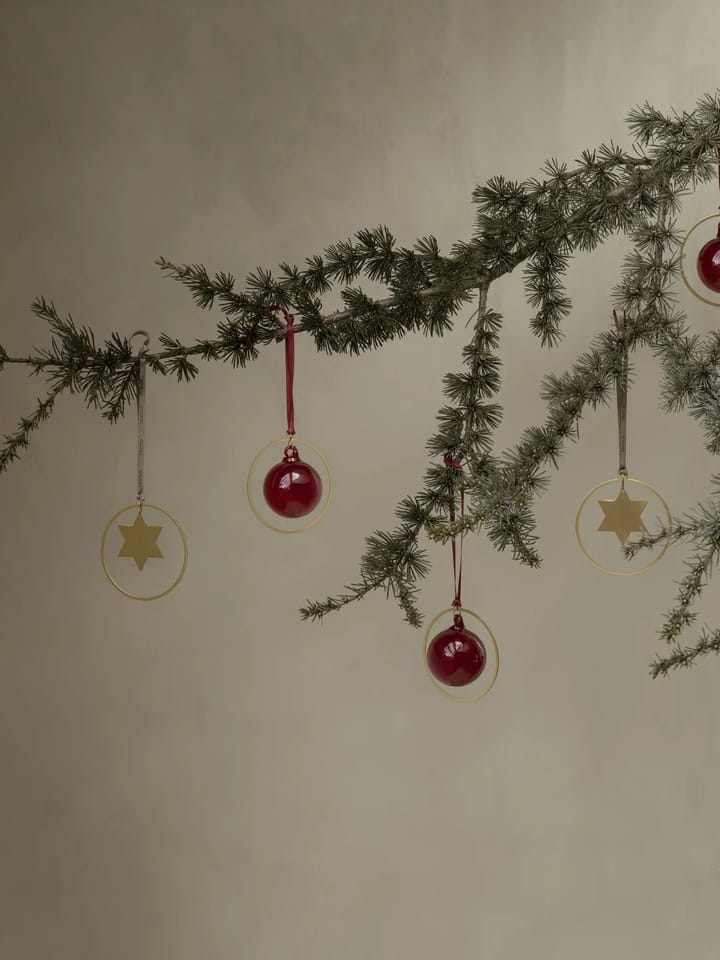 Colgante de navidad KITAI 8,5 cm 4 unidades, Stars blomus