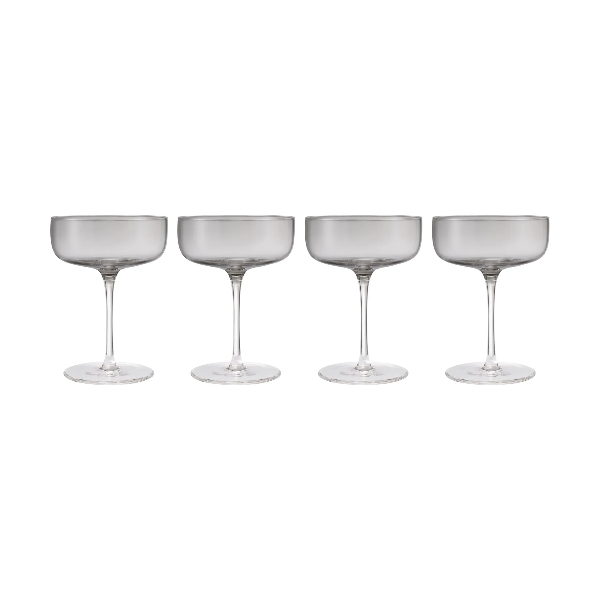 Copas de champagne Fuumi Coupe Coupe 28 cl 4-pack, Ahumado-claro blomus