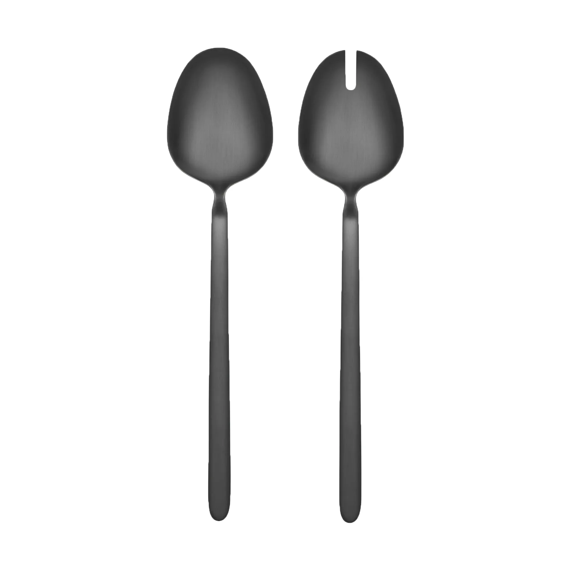 Cubiertos para ensalada STELLA negro 2 cubiertos, 28 cm blomus