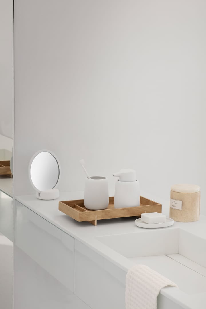 Espejo de mesa Sono Vanity Ø17 cm, blanco blomus