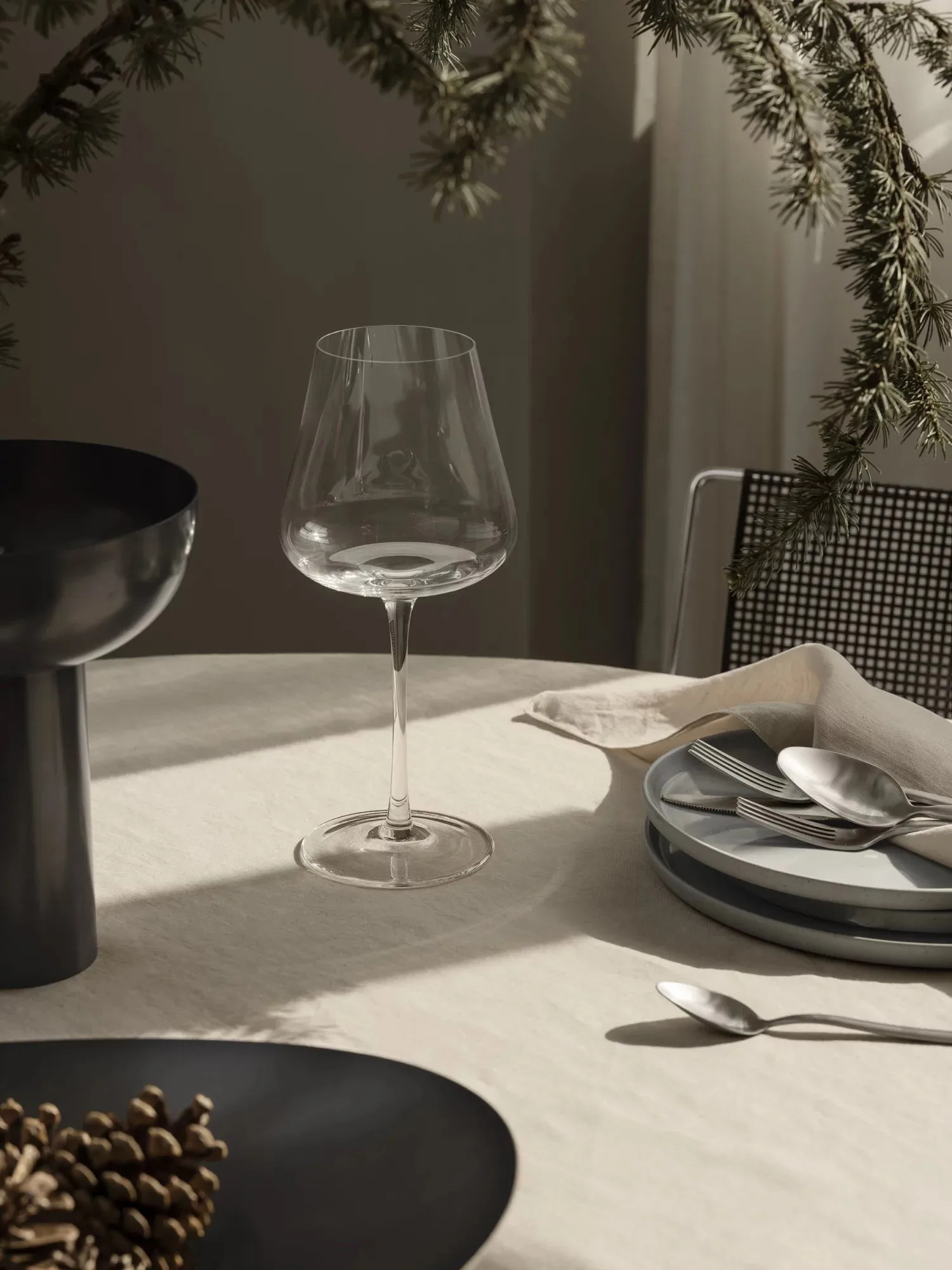 Jarrón para jacintos MIYABI Ø17 cm, Burned metal blomus