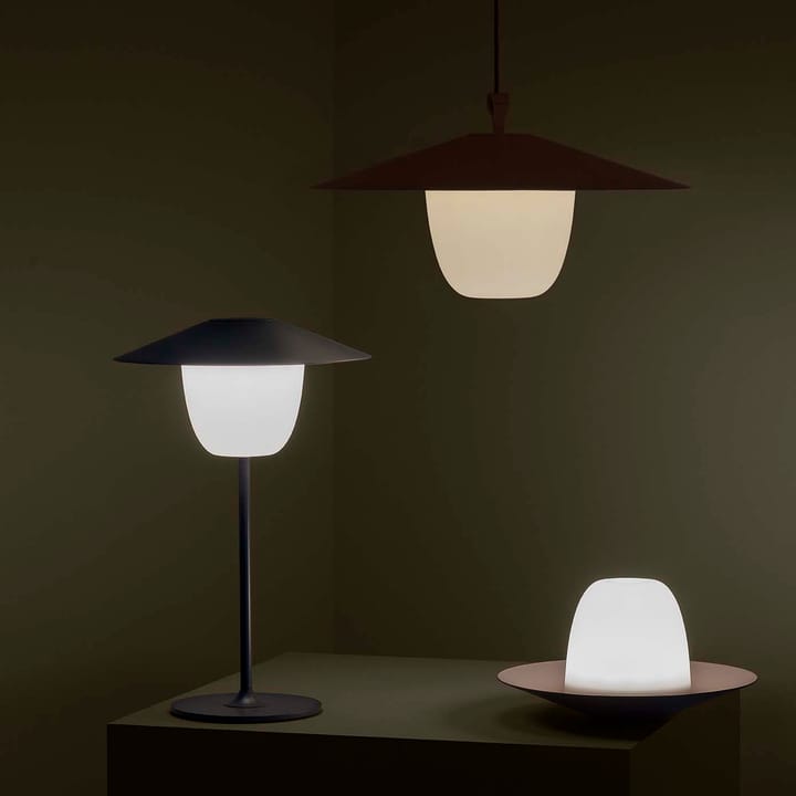 Lámpara LED portátil Ani 33 cm, Warm gray (gris oscuro) blomus