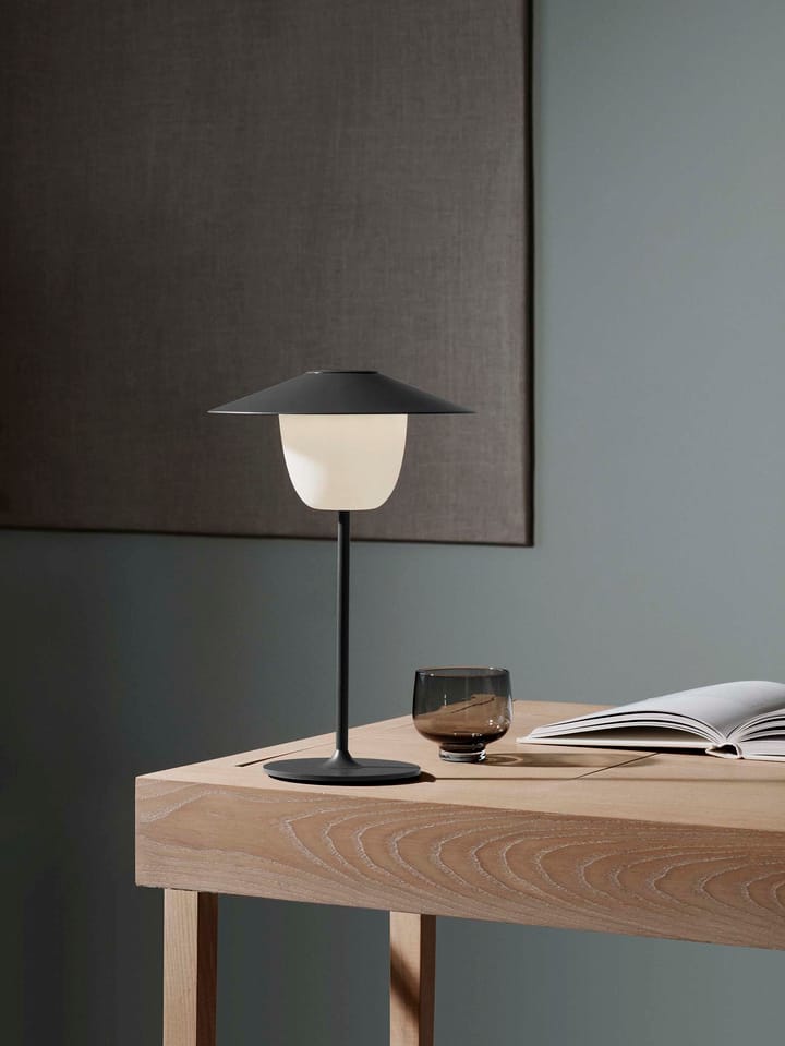 Lámpara LED portátil Ani 33 cm, Warm gray (gris oscuro) blomus