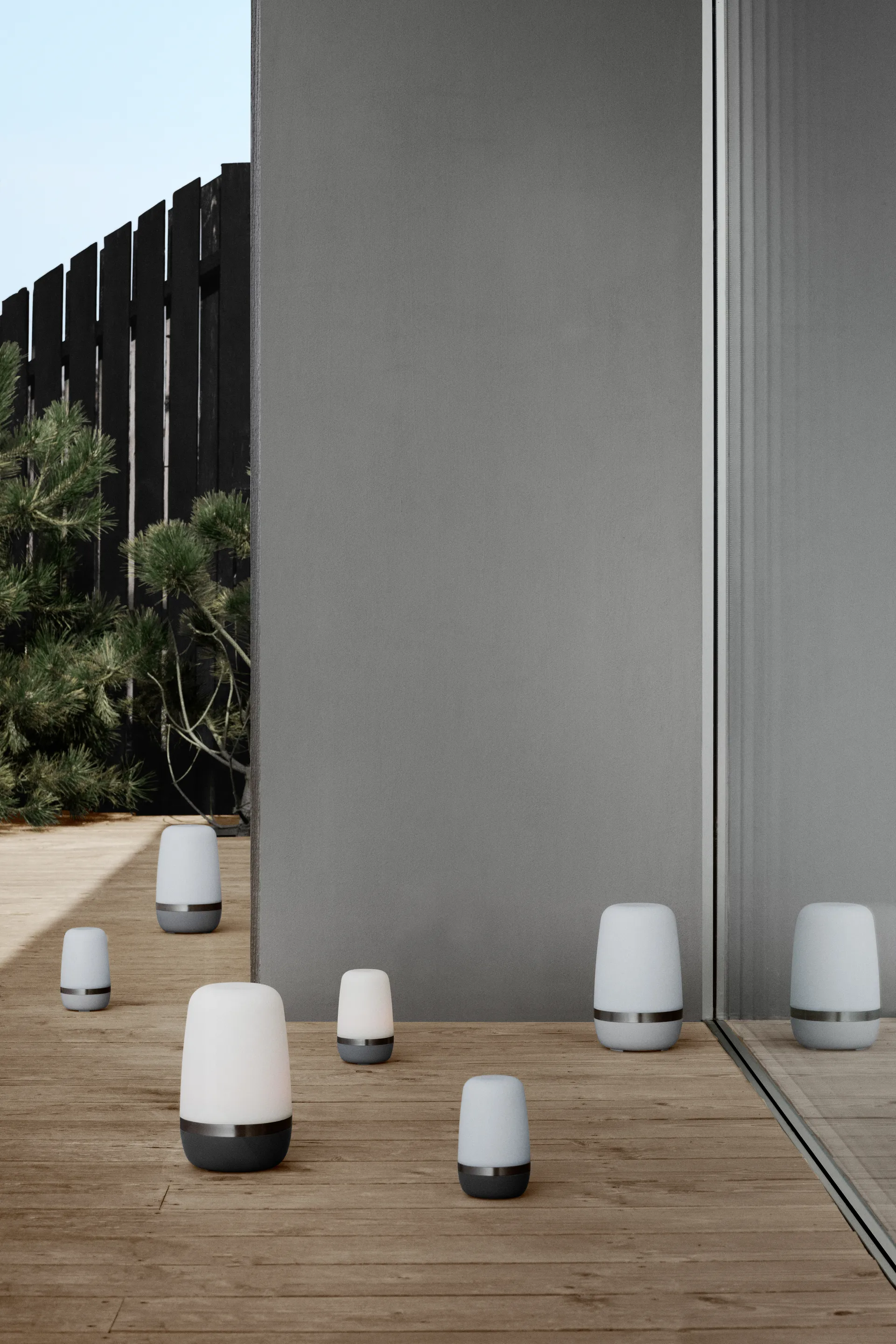 Lámpara LED Spirit 35 cm, Platinum Gray blomus