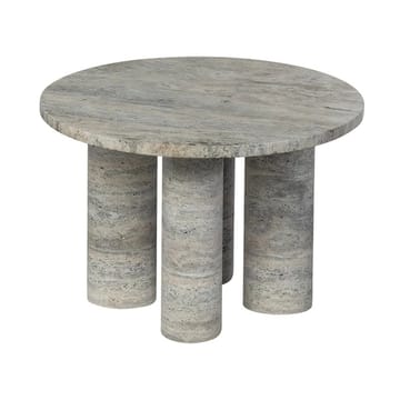 Mesa auxiliar Volos S, Ø52 cm - Travertino Plata - Blomus