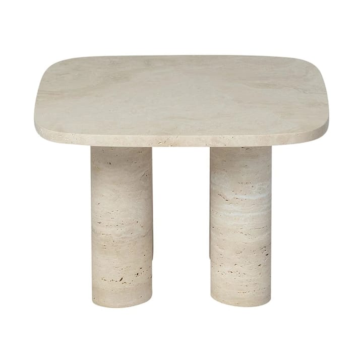 Mesa auxiliar Volos S, 52x52 cm, Travertino blomus
