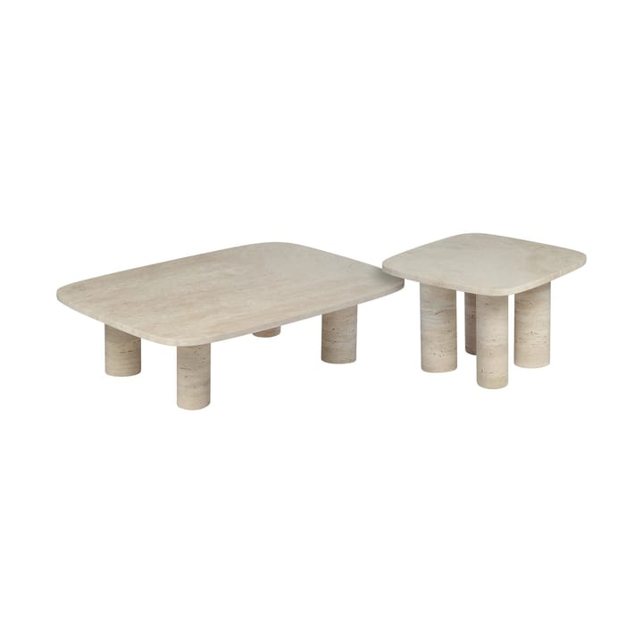 Mesa auxiliar Volos S, 52x52 cm, Travertino blomus