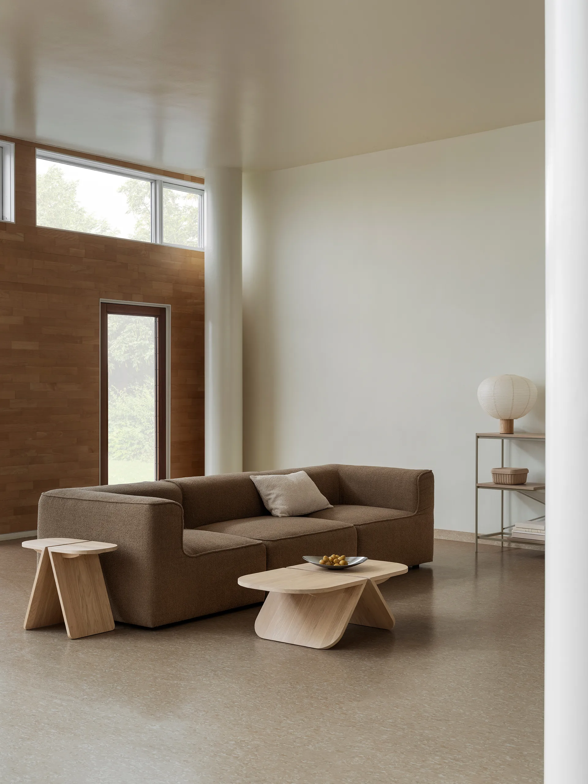 Mesa de centro Avio 31x100x54 cm, Roble blomus