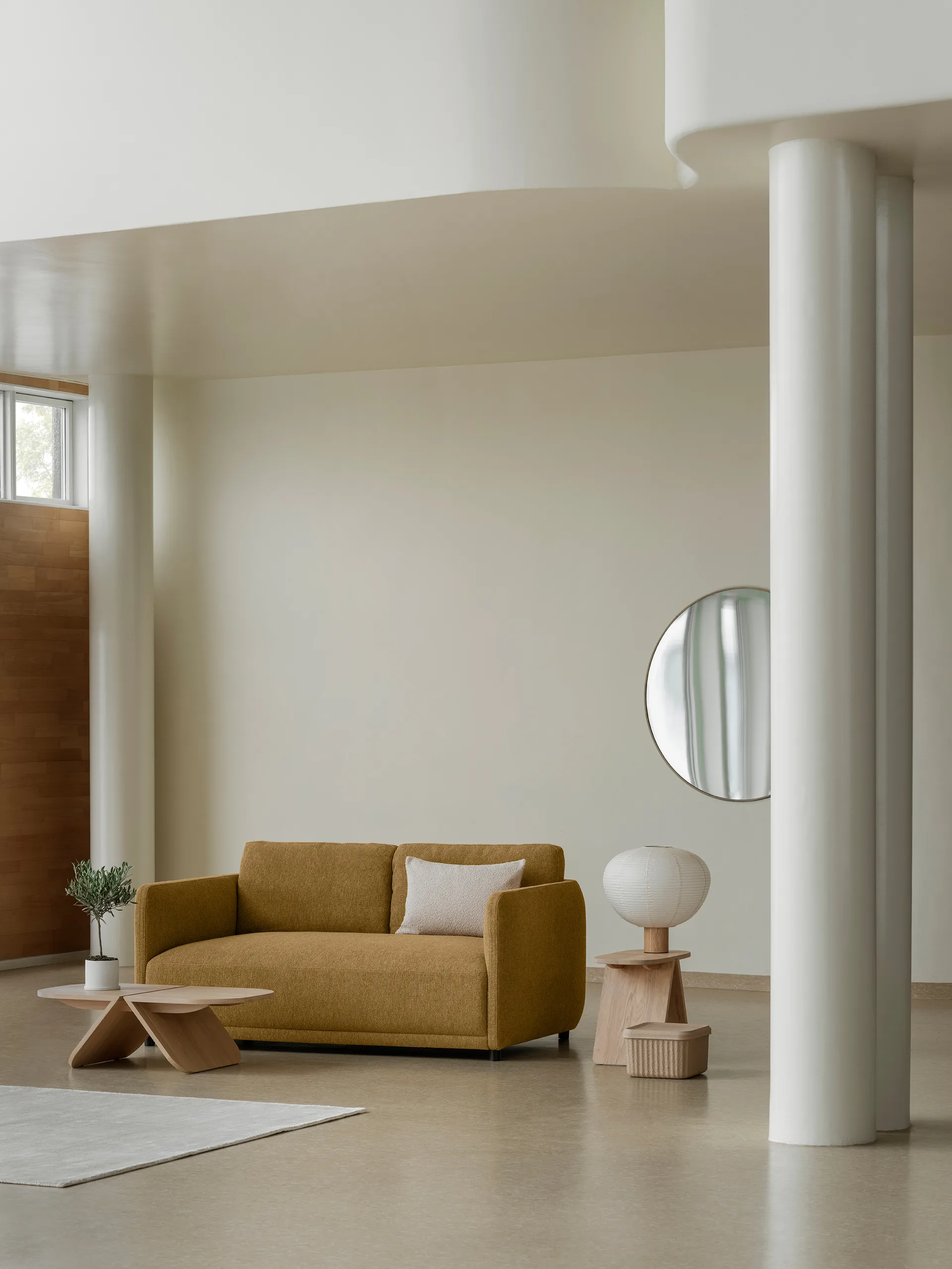 Mesa de centro Avio 31x100x54 cm, Roble blomus