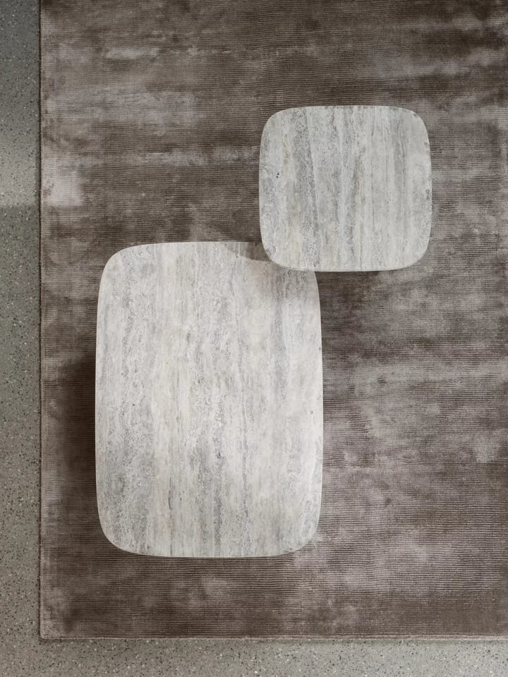 Mesa de centro Volos L, 100x70 cm, Travertino Plata blomus