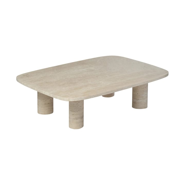 Mesa de centro Volos L, 100x70 cm - Travertino - Blomus