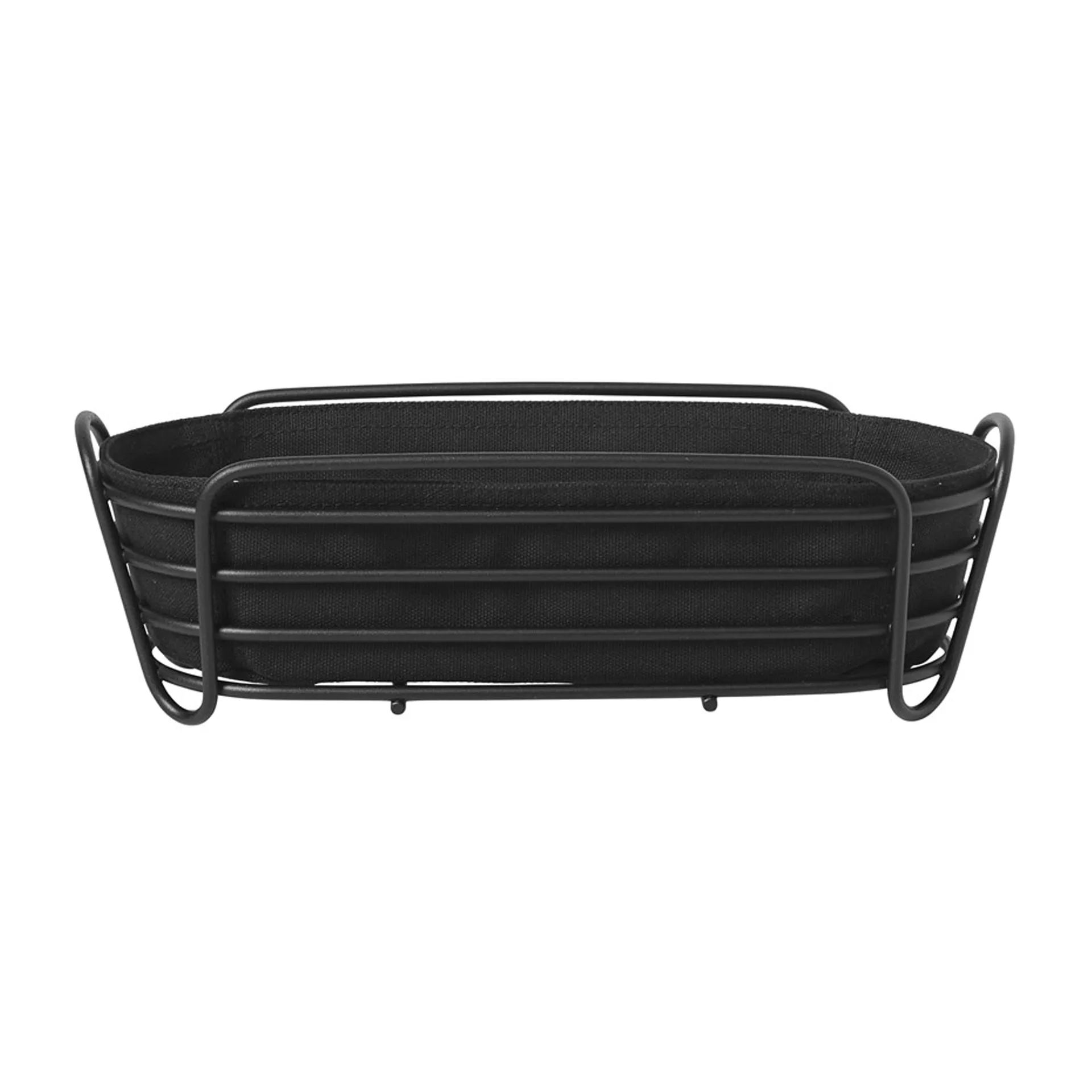 Panera ovalada Delara 32 cm, negro blomus