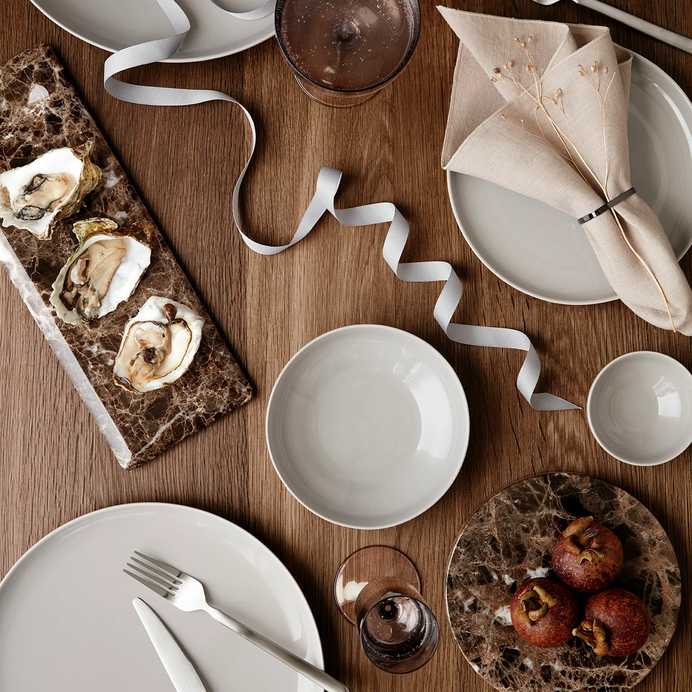 Plato de postre Ro Ø 21 cm, Nimbus cloud blomus