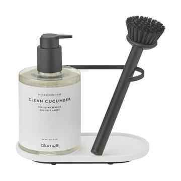 Portacepillos y jabonera Dhuva - Lily White - blomus