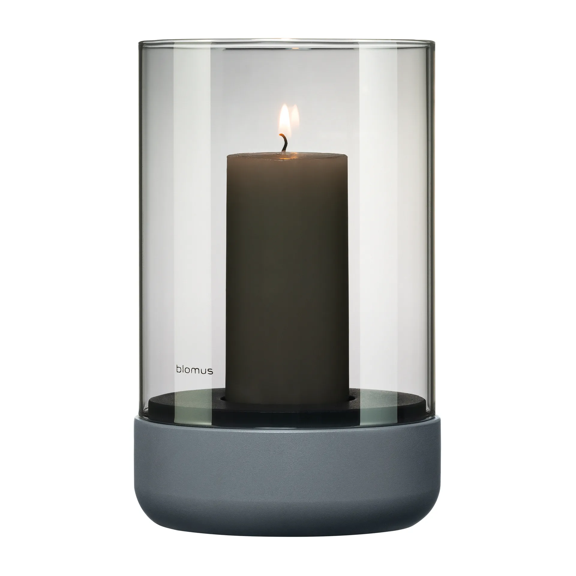 Portavelas Calma Ø12 cm, Gray-smoke blomus