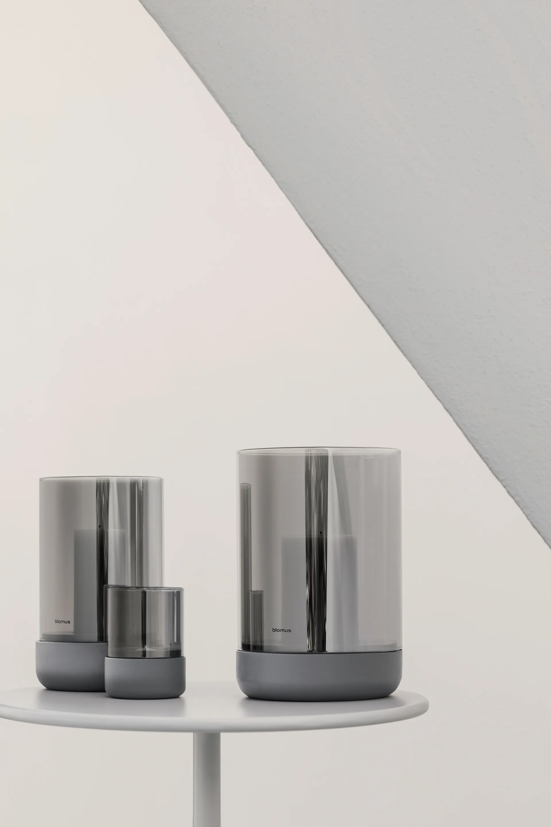Portavelas Calma Ø15 cm, Gray-smoke blomus