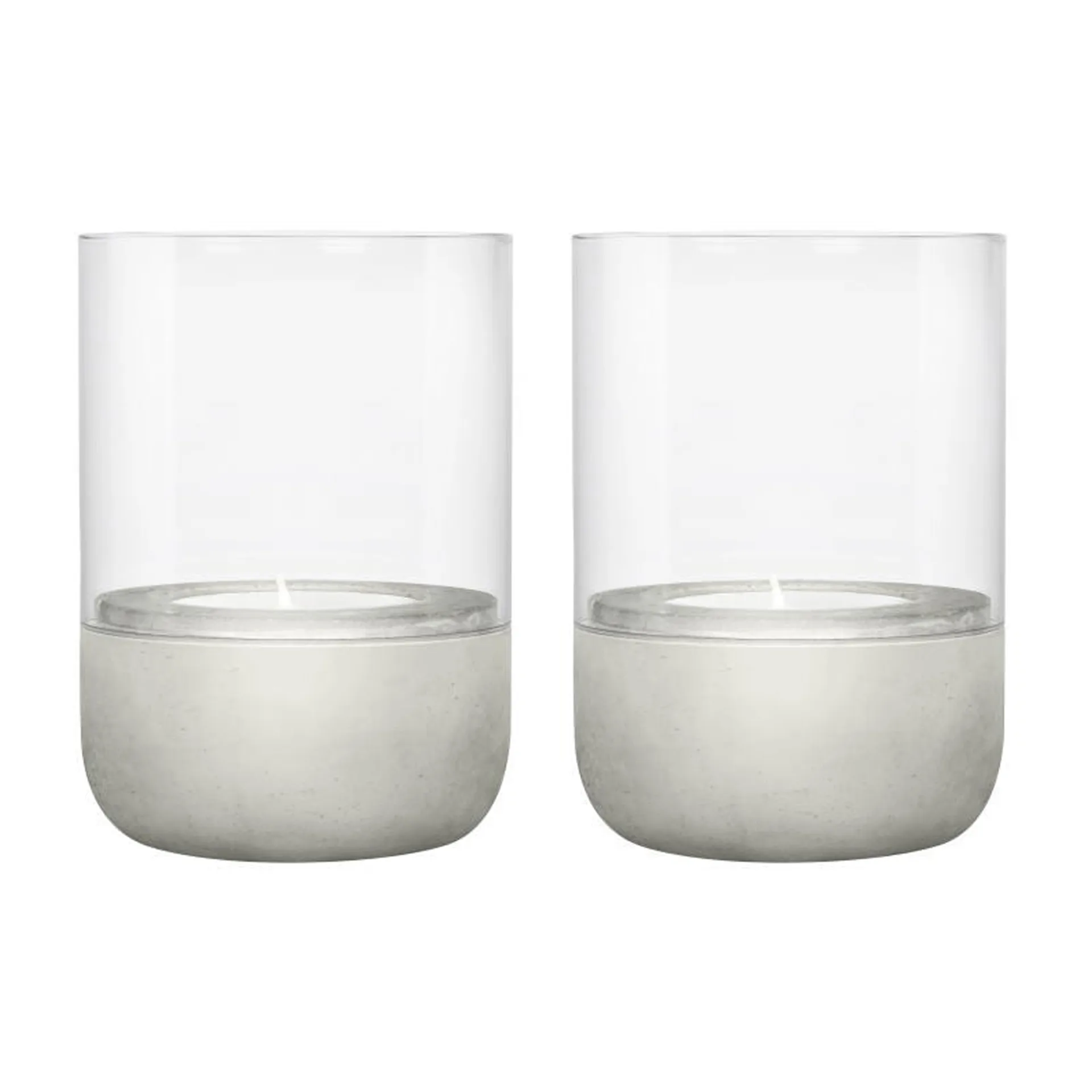 Portavelas Calma Ø7 cm, set de 2, Light grey blomus