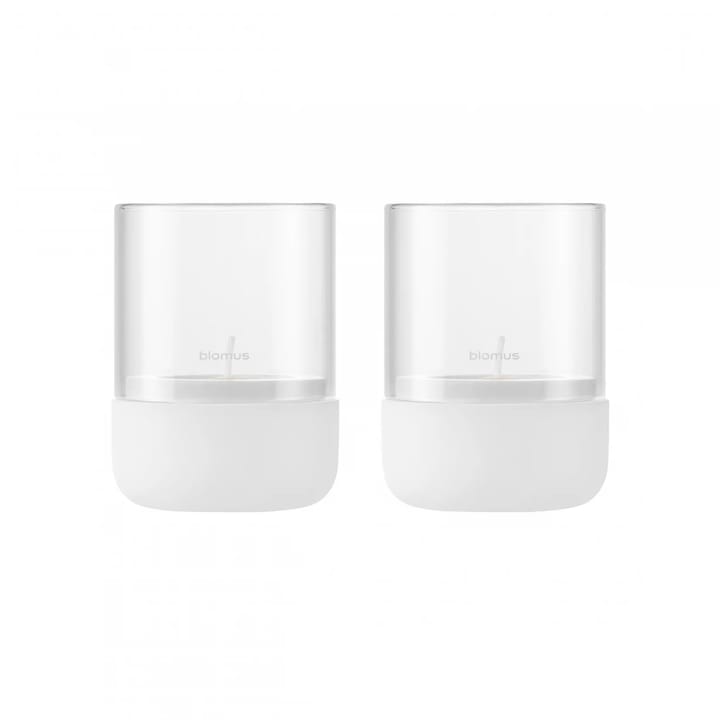 Portavelas Calma Ø7 cm, set de 2, Lily white Blomus