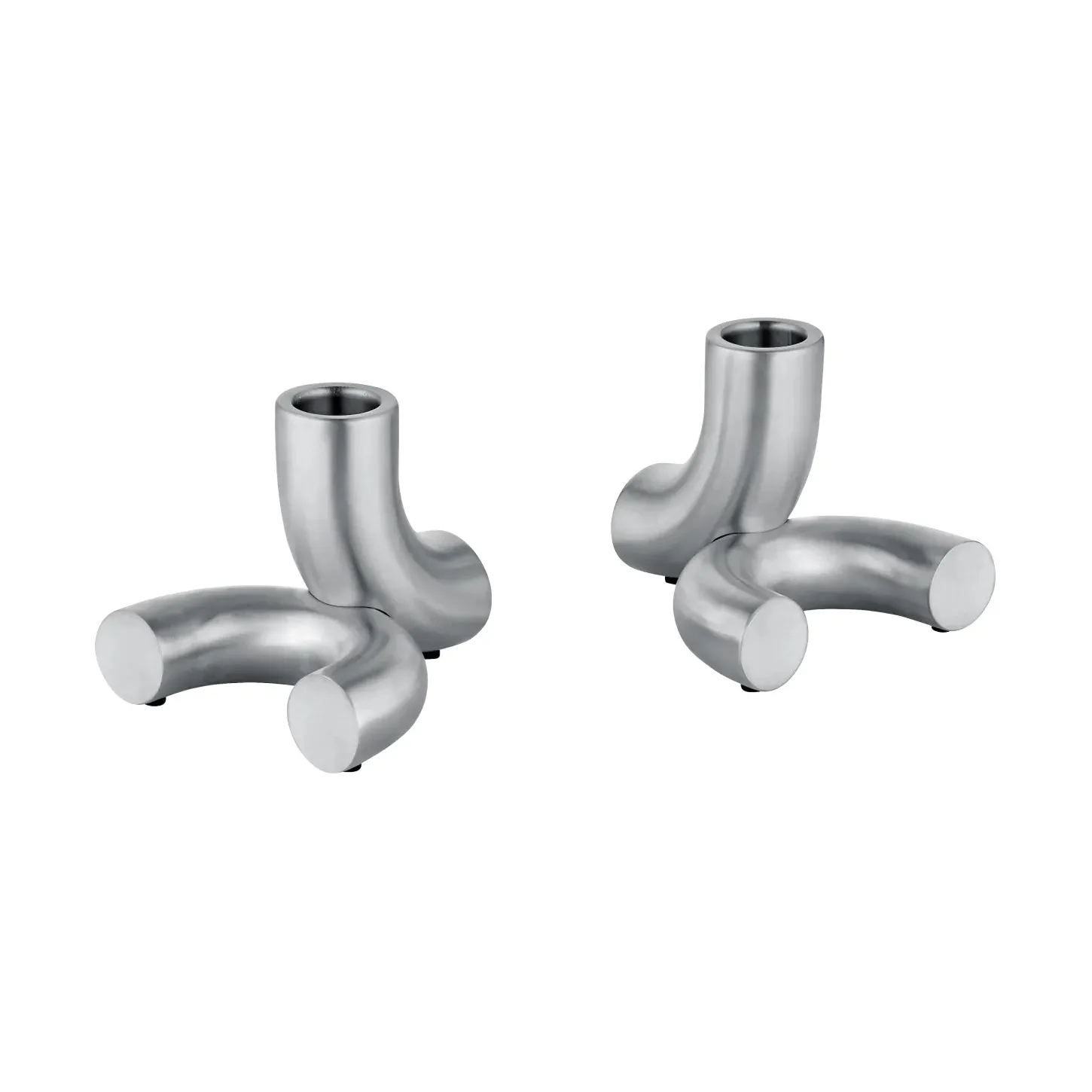 Portavelas Doodle, 2-pack, Acero inoxidable mate blomus
