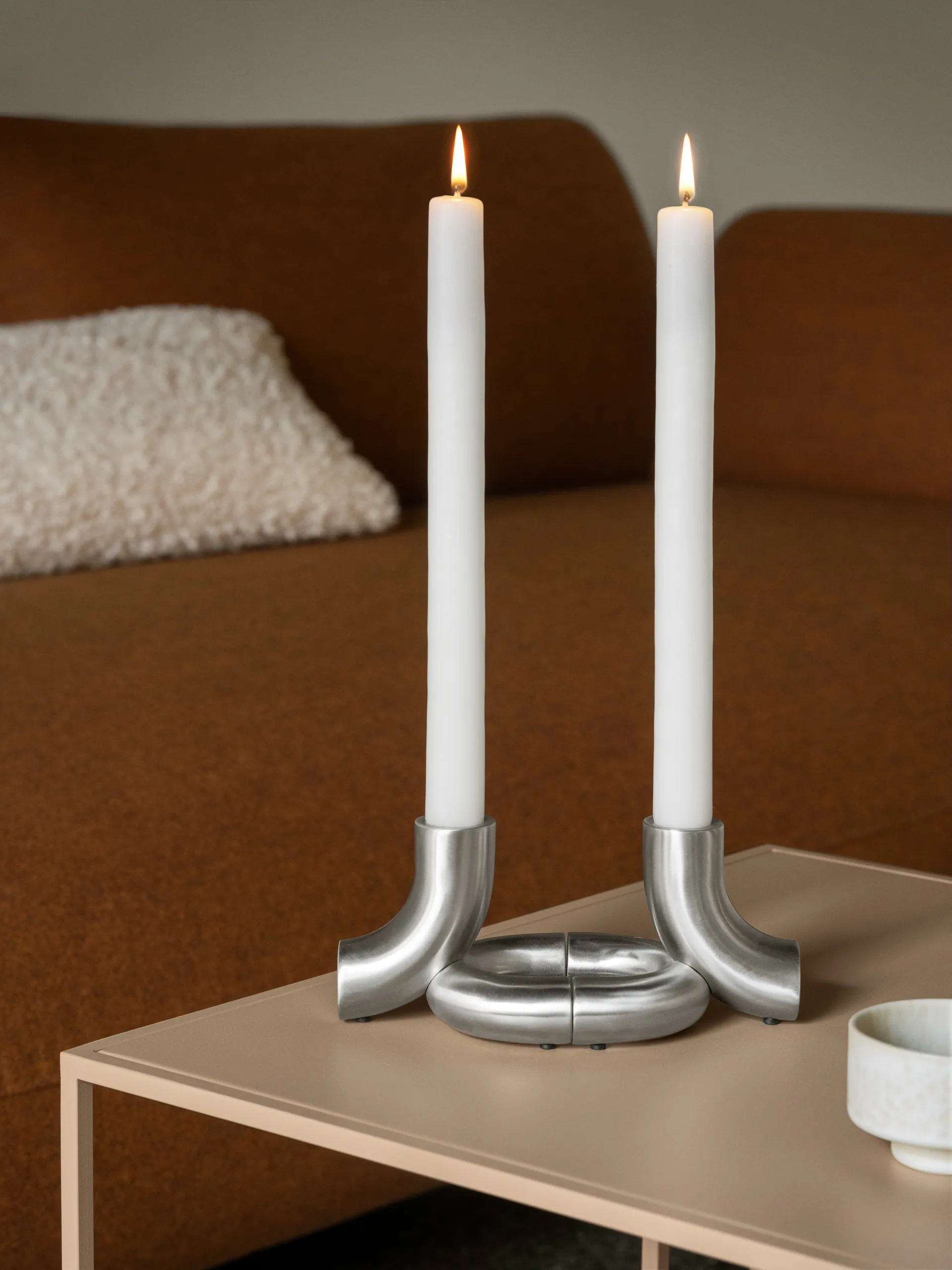 Portavelas Doodle, Acero inoxidable mate blomus