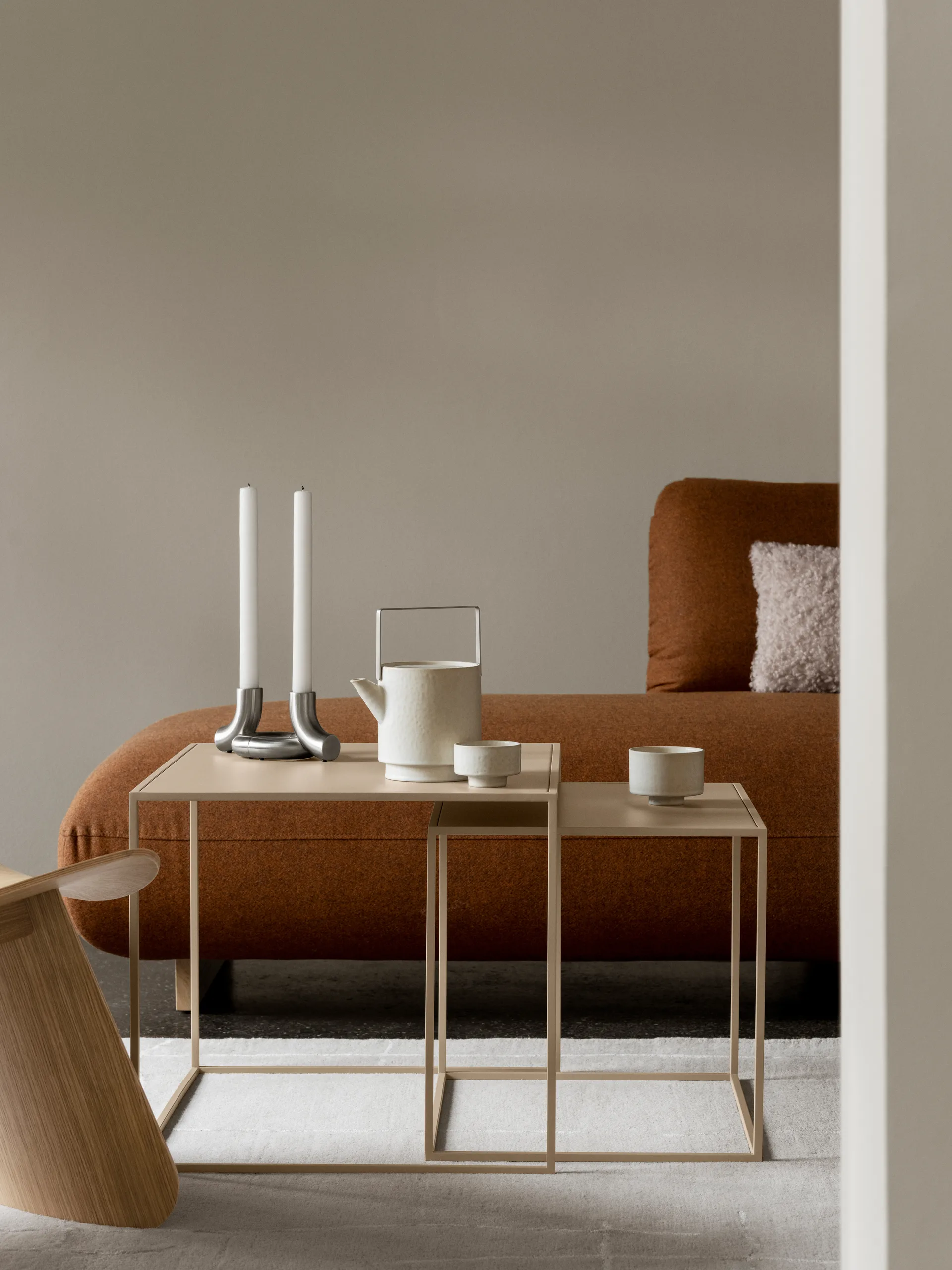Portavelas Doodle, Acero inoxidable mate blomus