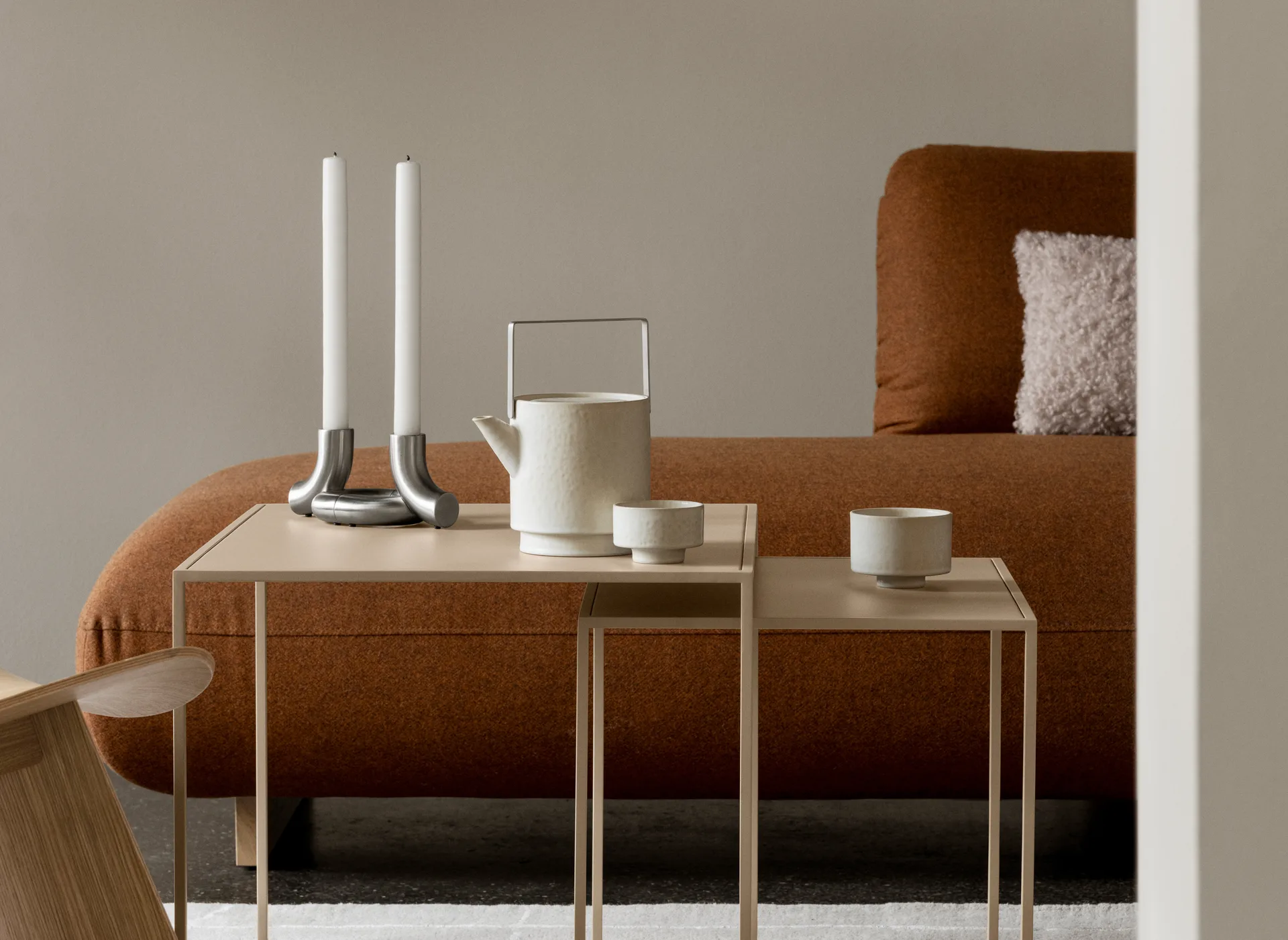 Portavelas Doodle, Acero inoxidable mate blomus
