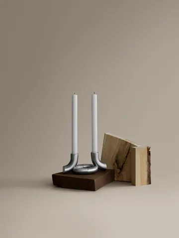 Portavelas Doodle - Acero inoxidable mate - blomus