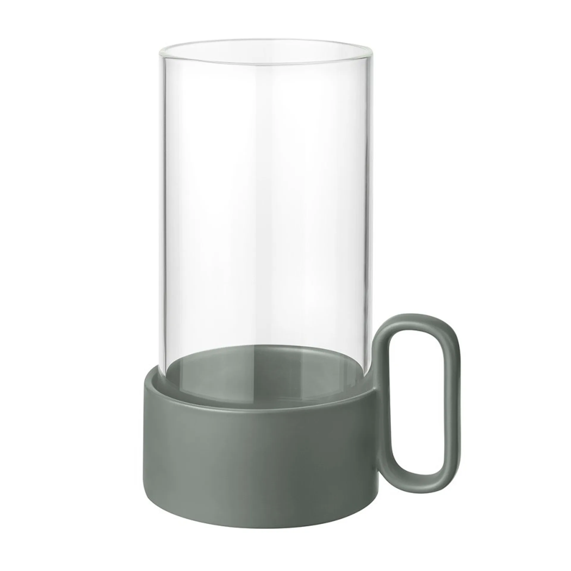 Portavelas para vela gruesa Yuragi 21 cm, Duck green blomus