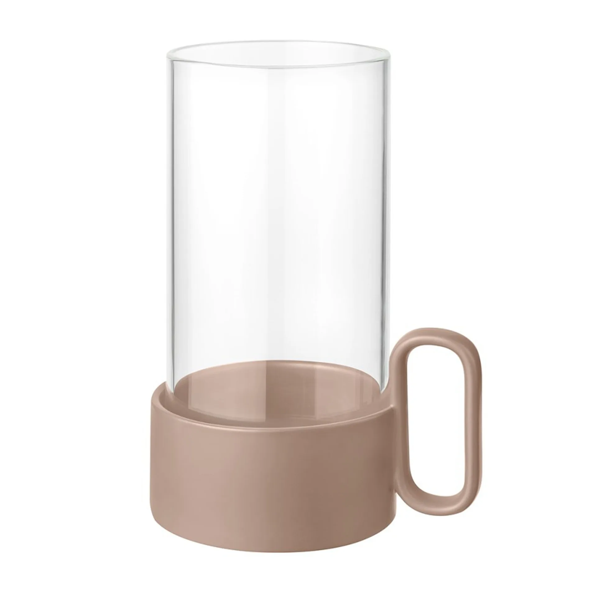 Portavelas para vela gruesa Yuragi 21 cm, Terracotta blomus