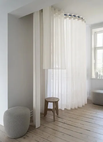 Puf Kuon Ø48x45 cm - Boucla beige - blomus