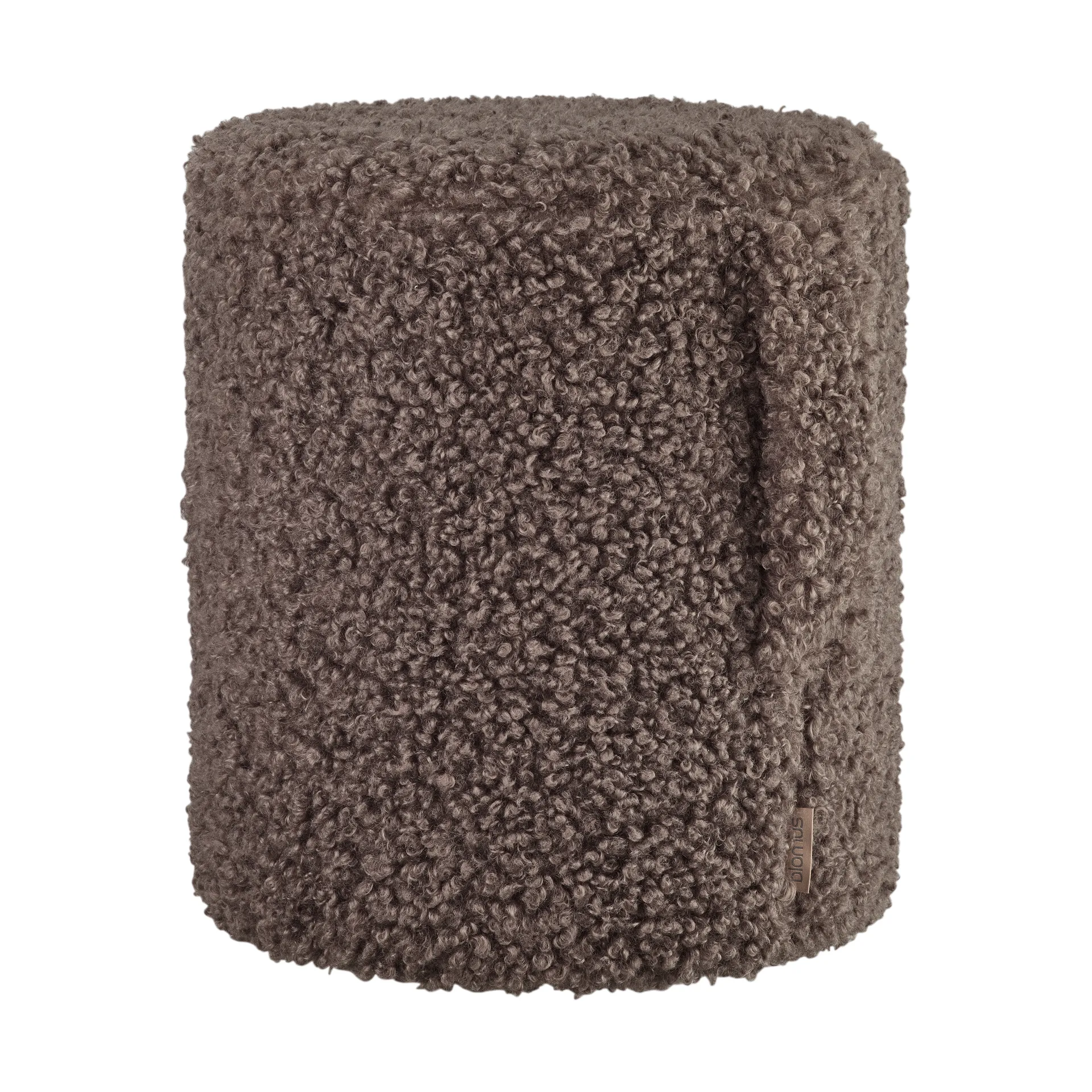 Puff de asiento Teddy, Espresso, Ø35 × 40 cm blomus