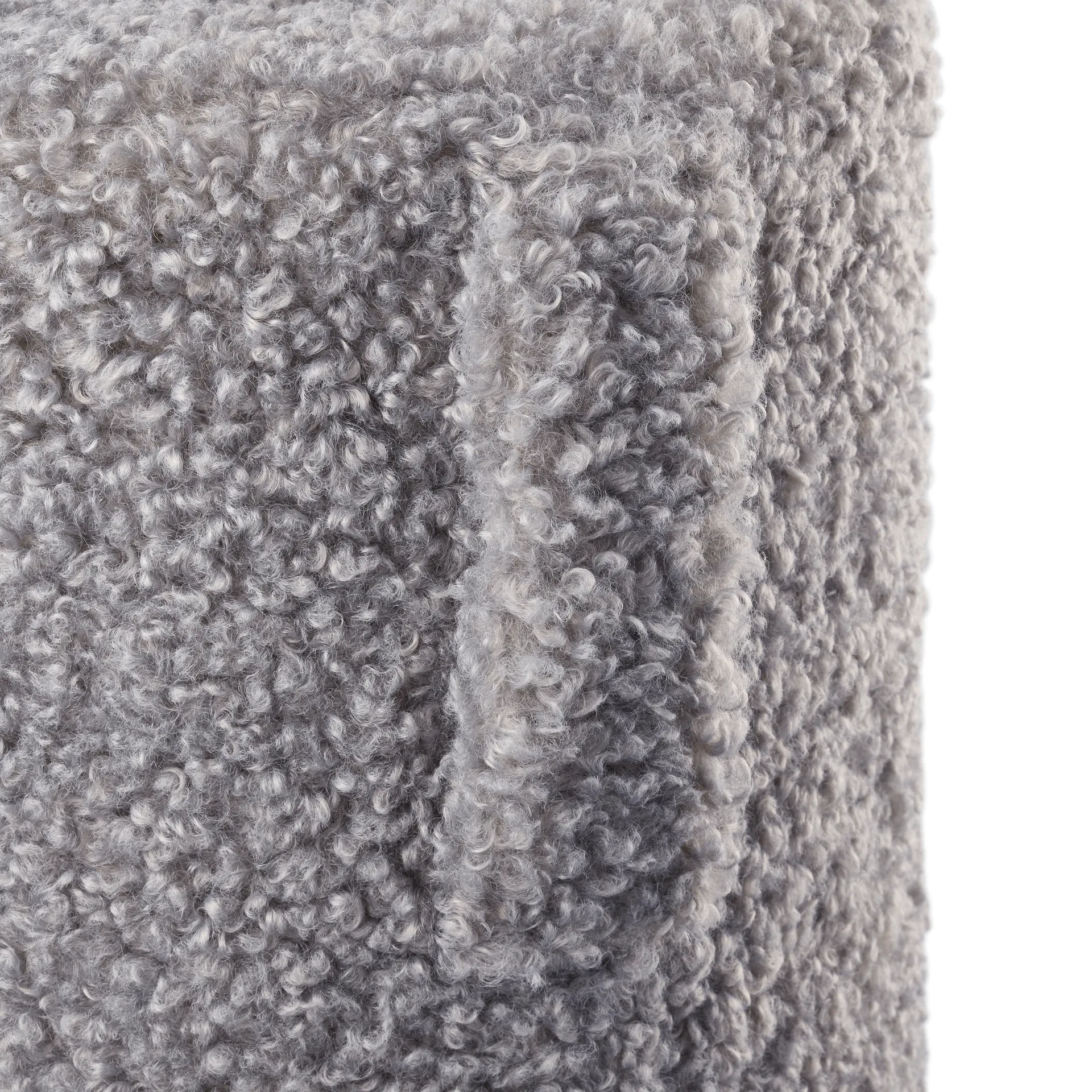 Puff de asiento Teddy, Sharkskin, Ø35 × 40 cm blomus
