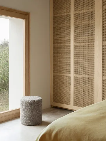 Puff de asiento Teddy - Sharkskin, Ø35 × 40 cm - blomus