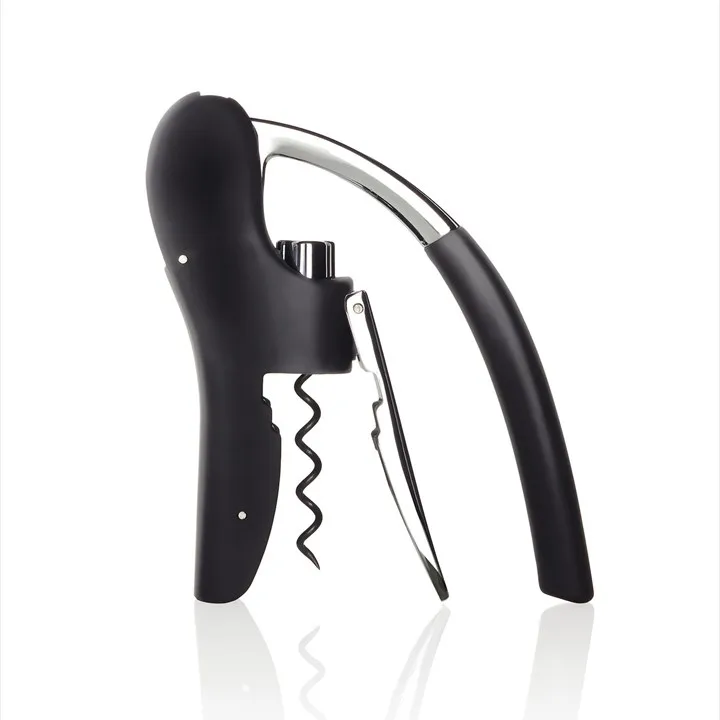 Sacacorchos con cortador de cápsulas Leverman Pro, negro blomus