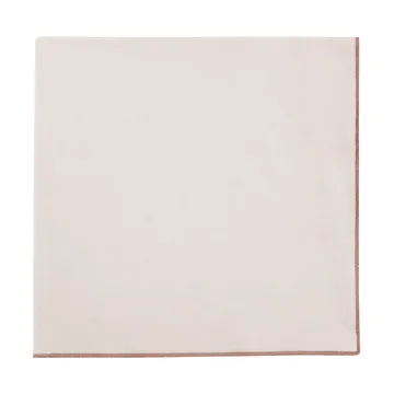 Servilleta de lino Lineo 42x42 cm - Moonbeam-mocha mousse - blomus
