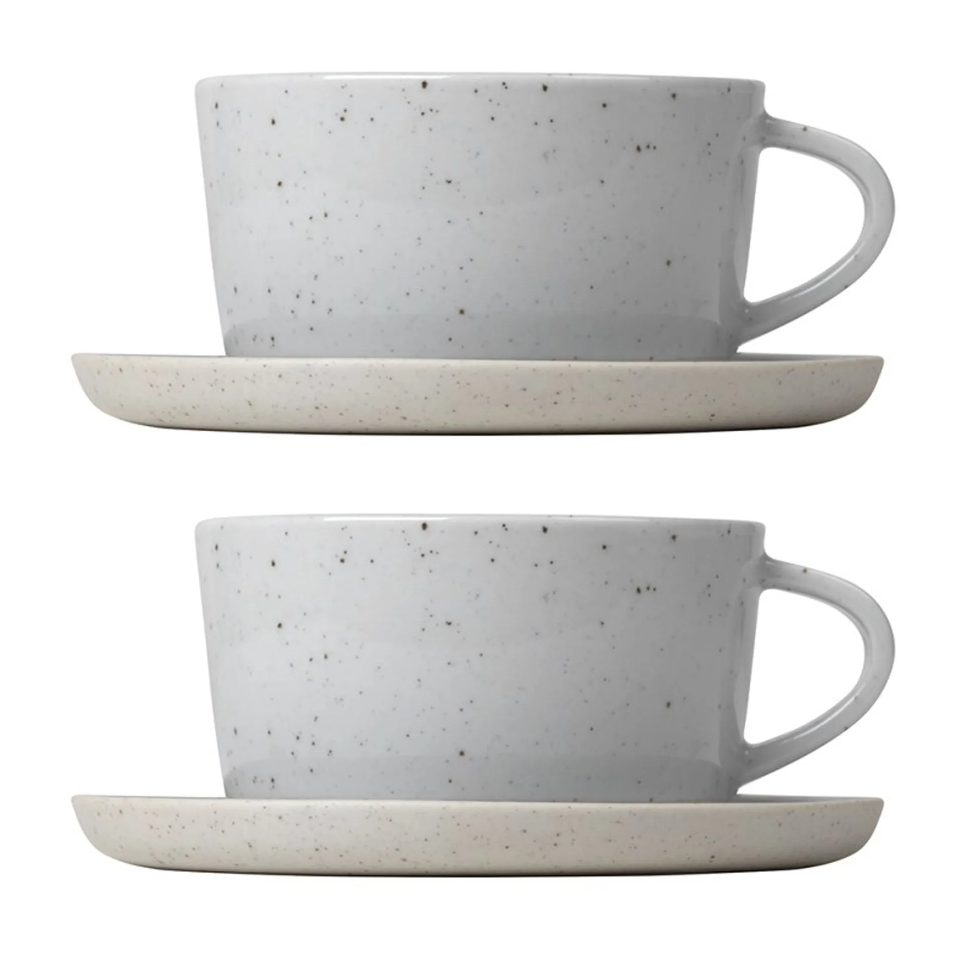 Set de 2 taza de té y platillo Sablo 25 cl, Cloud blomus