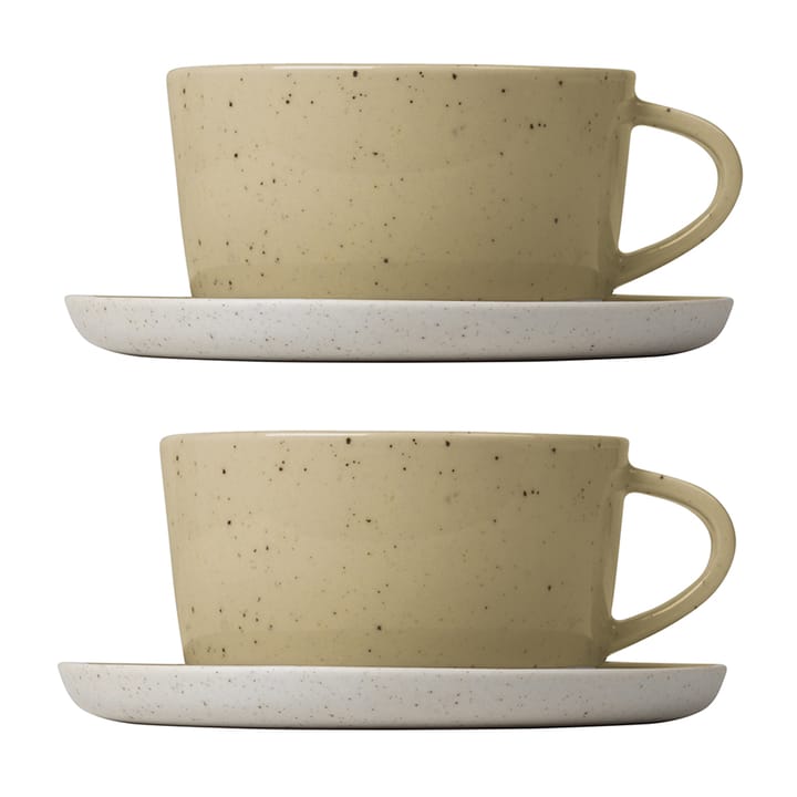 Set de 2 taza de té y platillo Sablo 25 cl - Savannah - Blomus