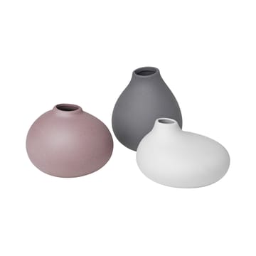 Set de 3 jarrones Nona - Pewter-micro chip-bark - Blomus