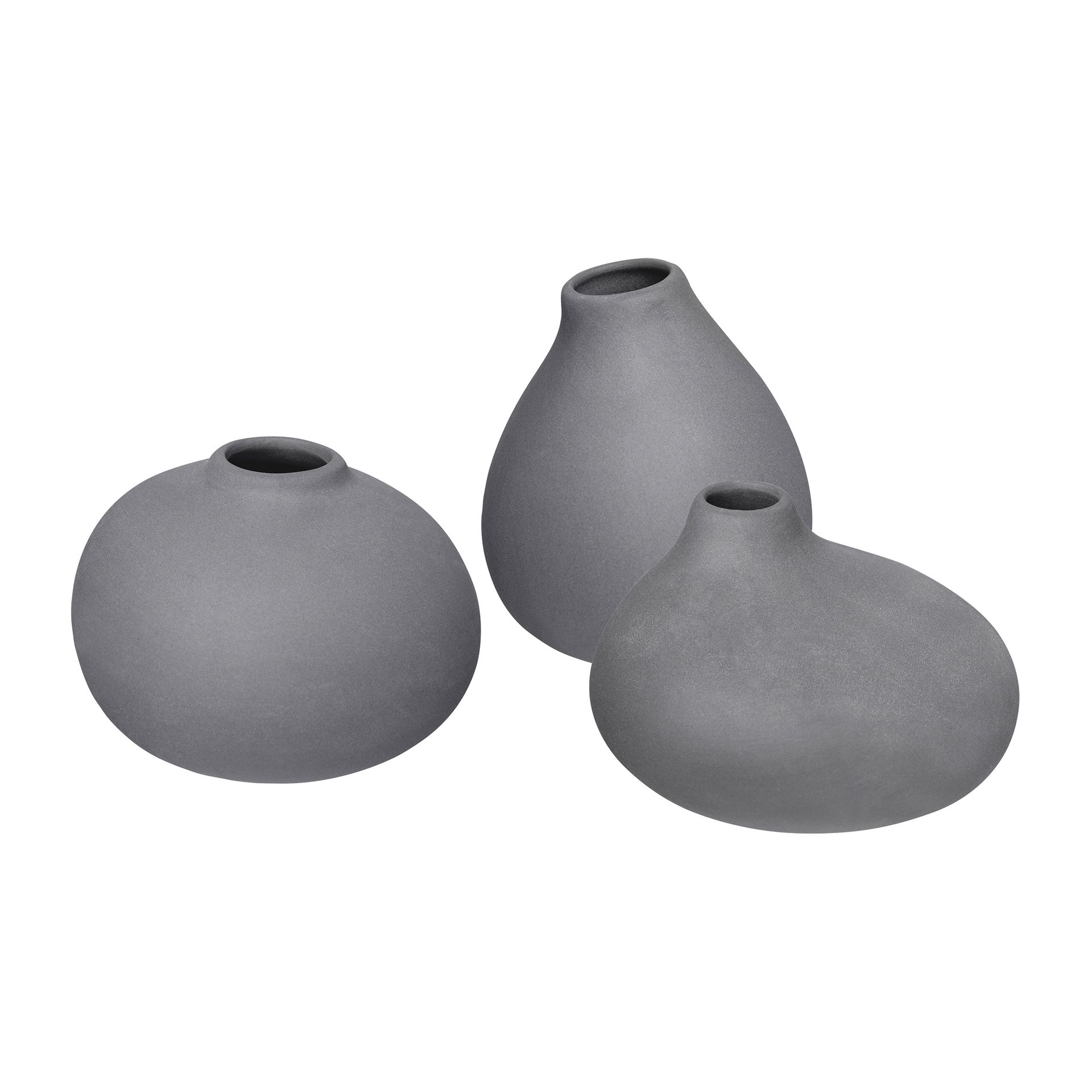Set de 3 jarrones Nona, Pewter Blomus