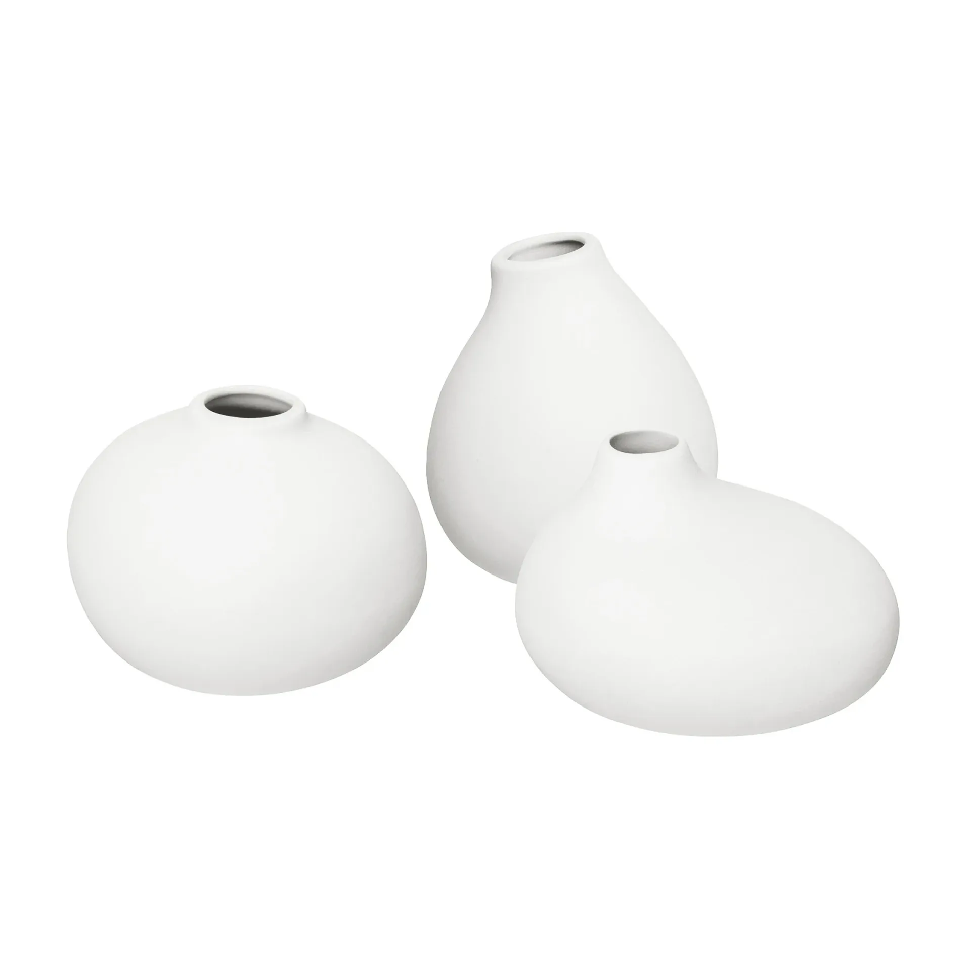Set de 3 jarrones Nona, White blomus