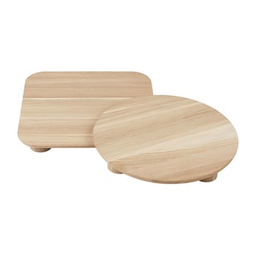 Set de bandejas de servir Palua - roble - blomus