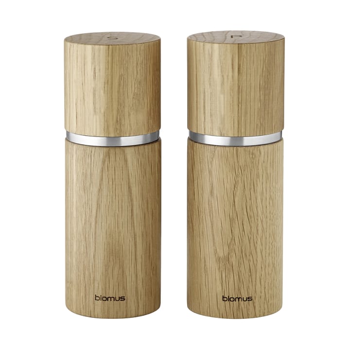 Set de molinillos de sal y pimienta Pepe 15 cm - Roble - Blomus
