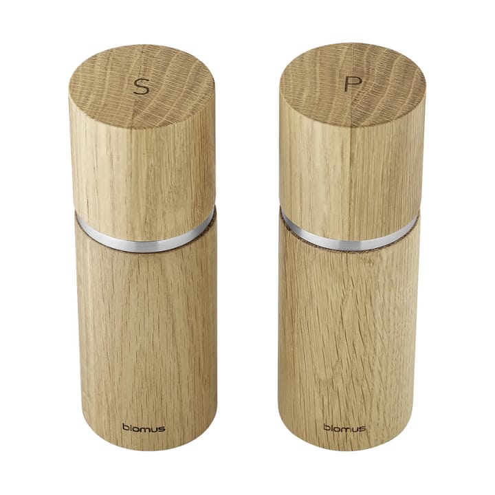 Set de molinillos de sal y pimienta Pepe 15 cm, Roble blomus